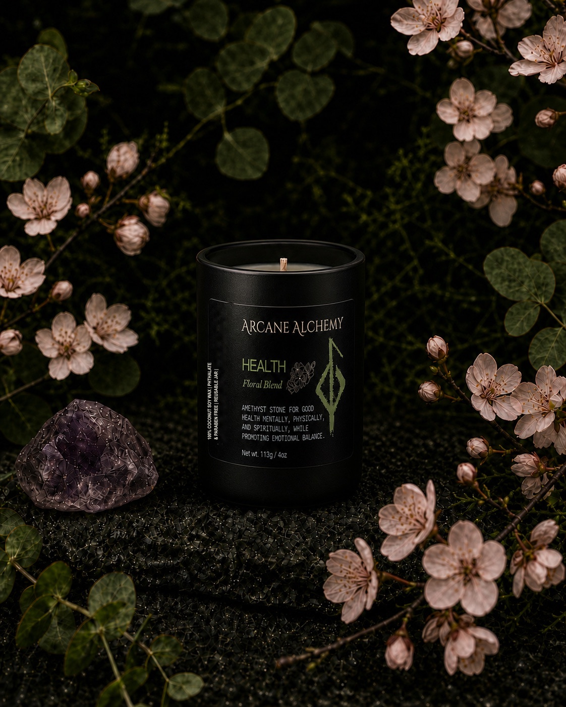 Floral Health 4 oz candle