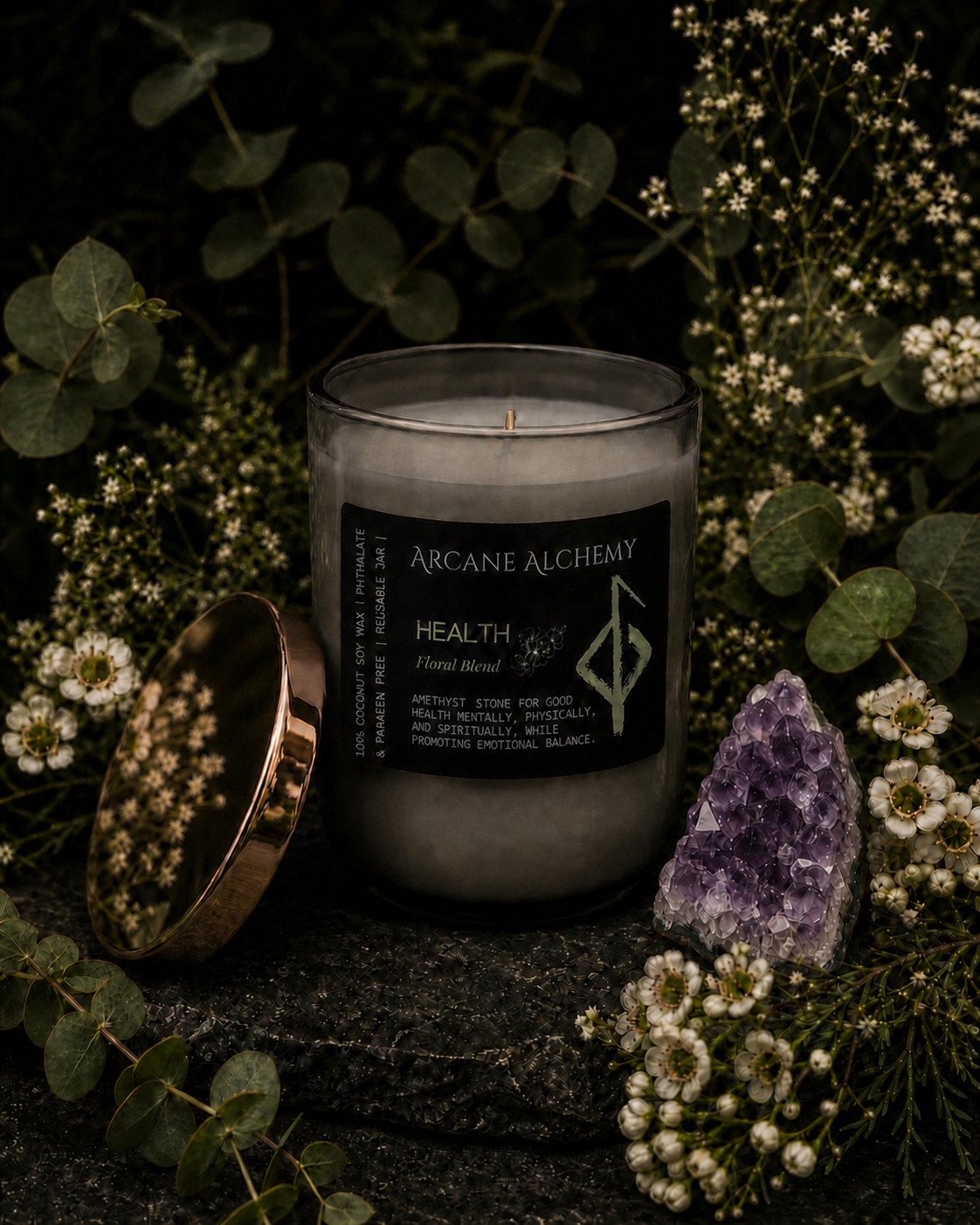 Arcane Alchemy Floral Health candle