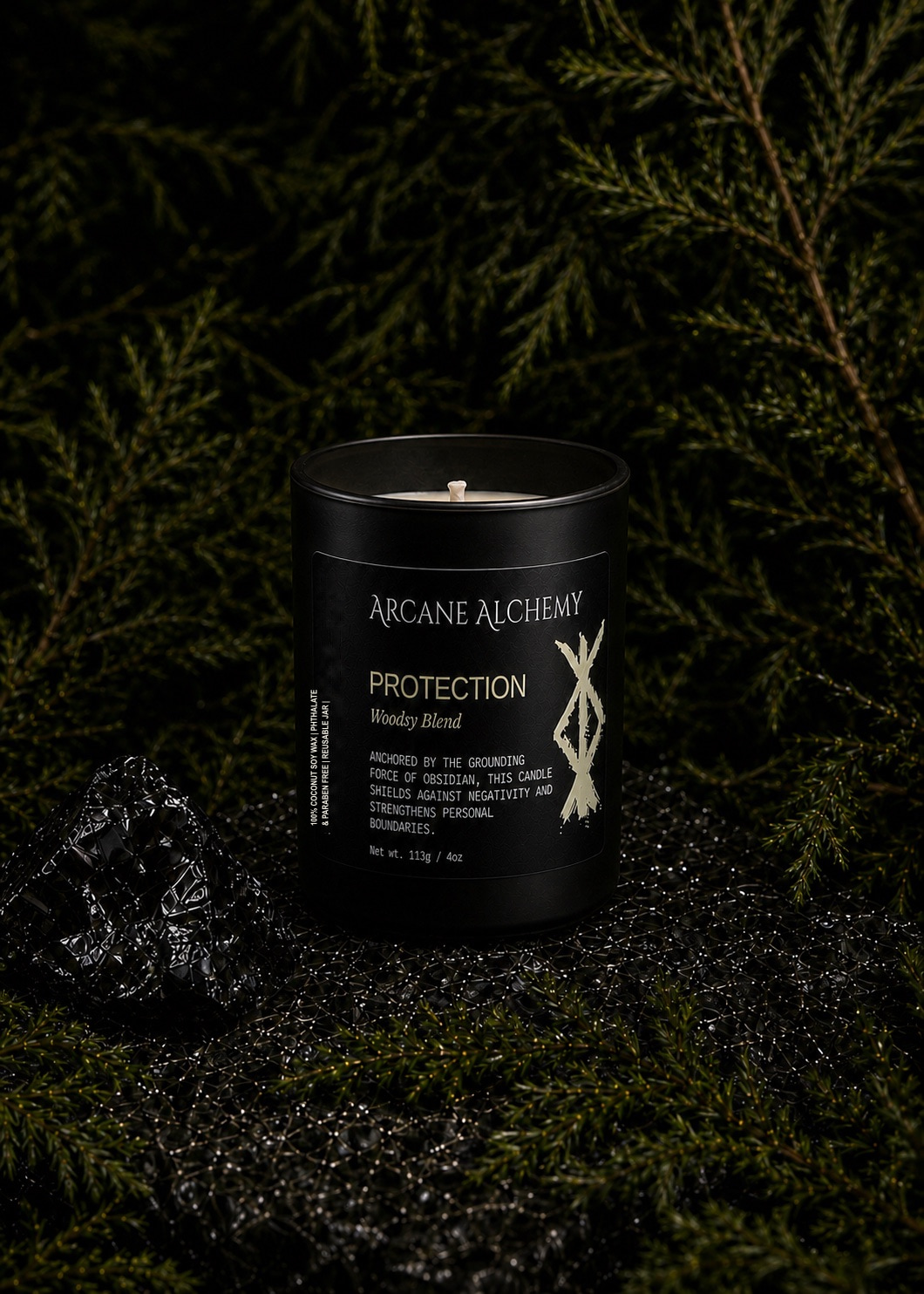 Woodsy Protection 4 oz candle